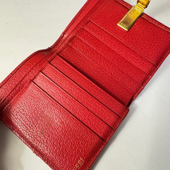 Gucci Red Leather Women's Wallet - Picture 11 of 15